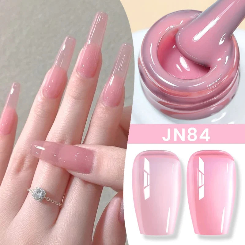 BORN PRETTY 83 Colors 10ml Jelly Nude Gel Nail Polish Autumn Amber Semi Transparent Manicure Soak off UV LED Nails Gel Varnish Tri Light Beauty
