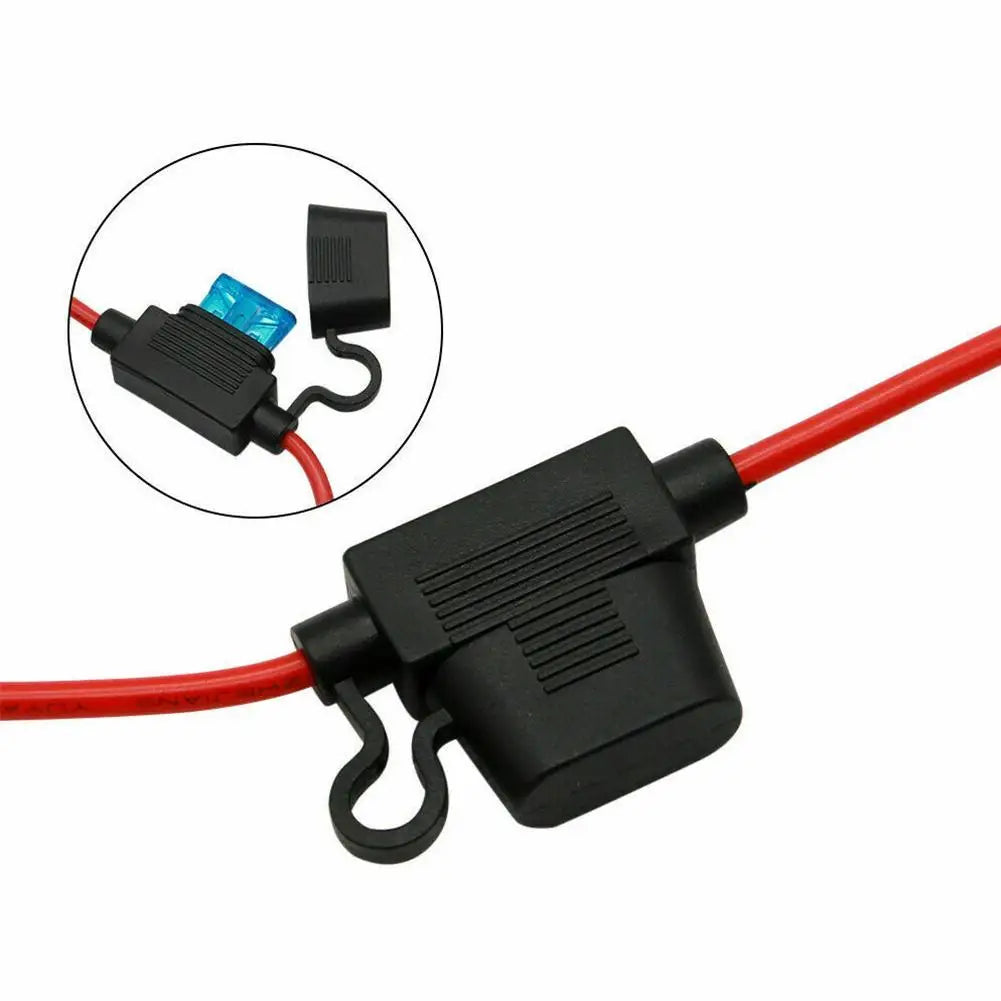Charger Cable For Motorcycle Battery Terminal To SAE Quick Extension Cable With 10A Fuse O Connector Battery Charger Adapter Pi-Mart