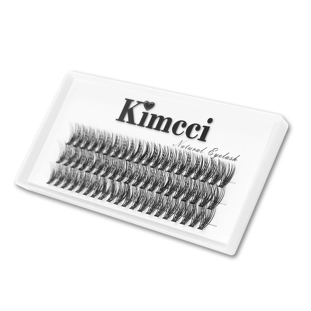Kimcci 60knots/Case Natural False Eyelash Extension Makeup 30P Mink Individual Faux Eye Lashes Professional Fake Grafting Cilias Pi-Mart