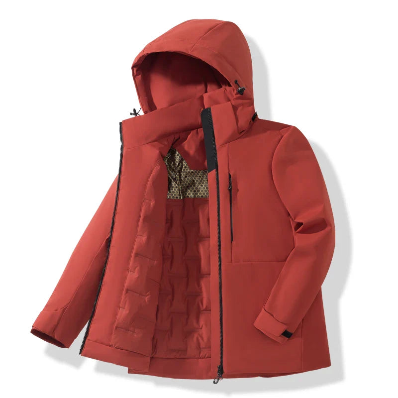 JNLN Unisex Waterproof Fleece Jackets Winter Windproof Thermal Windbreaker Men Women Hiking Camping Skiing Climbing Raincoat LadyShow.Store
