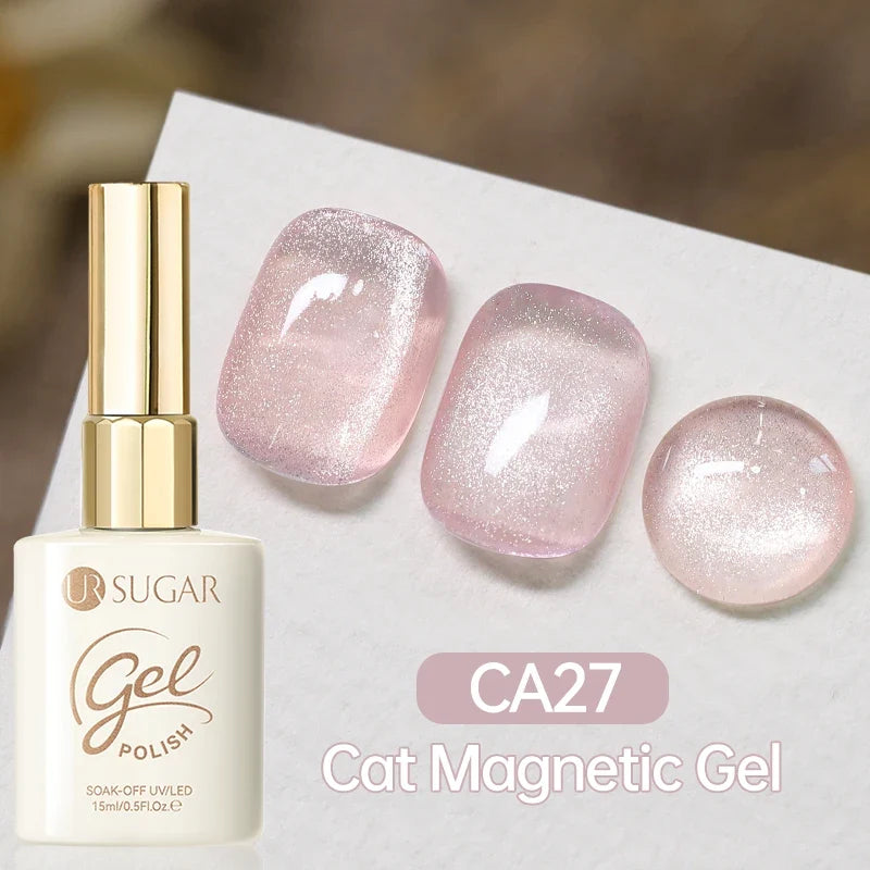 UR SUGAR 15ml Cat Magnetic Gel Nail Polish 30 Colors Semi Permanent Magnetic Gel UV/LED Soak Off Painting Vanrish Design Tri Light Beauty