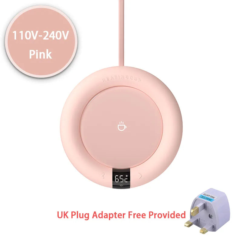 New Coffee Mug Warmer Electric Heating Coaster for Home Office 3 Temperatures Adjustable Tea Cup Warmer Christmas Birthday Gift LadyShow.Store