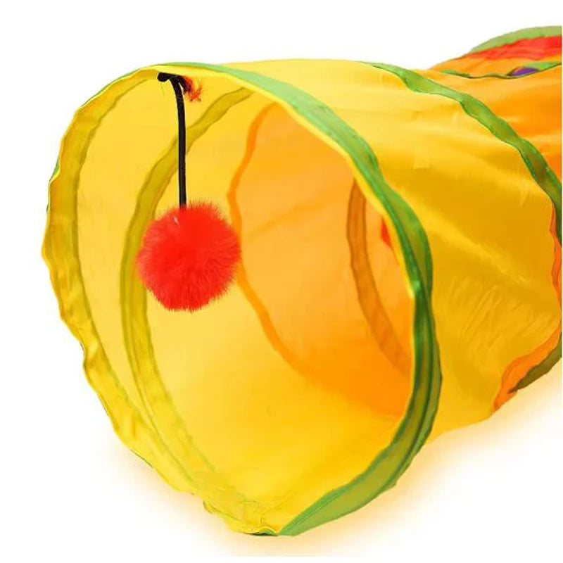 Cat Tunnel Pet Tube Collapsible Play Toy Indoor Outdoor Kitty Puppy Toys for Puzzle Exercising Training Pi-Mart