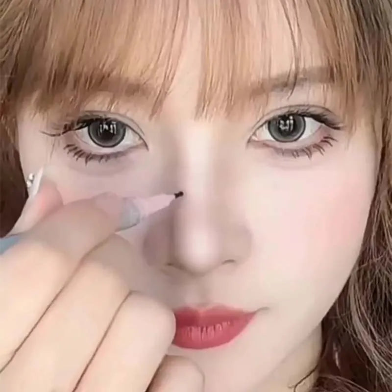 Realistic Natural Freckle Pen Fast Drying Waterproof Lifelike Round Head Freckle Spot Stamp Lasting Non-fading Dot Mole Make Up Pi-Mart