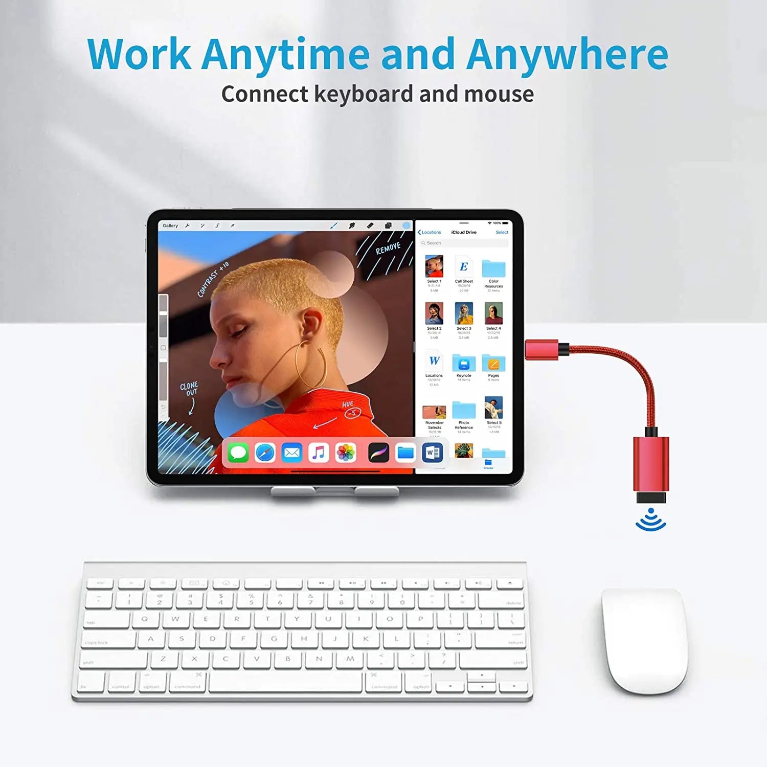USB-C to USB Adapter, USB-C Male to USB Female OTG Data Cable, Suitable for MacBook Pro/Air, iPhone 16 Pro Max/16 Plus/16e/15 Pi-Mart