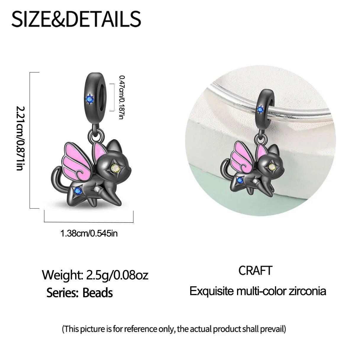 Attractive pendant featuring an animal - a baby elephant, a cat, a swan. Beaded DIY jewelry for a bracelet accessory. Pi-Mart