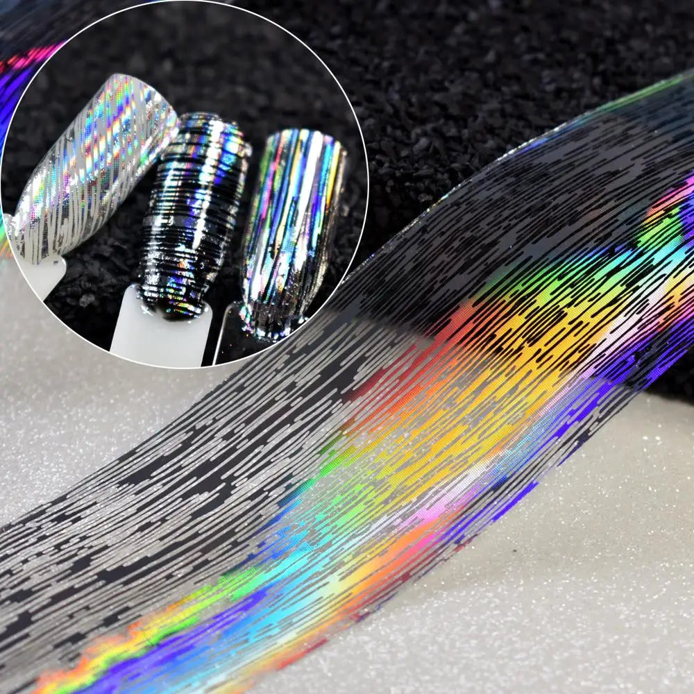 More Than 250 Design Beautiful Designed Nail Art Product Nail Glue transfer Foil Beautiful Flower Purple Orange Tri Light Beauty
