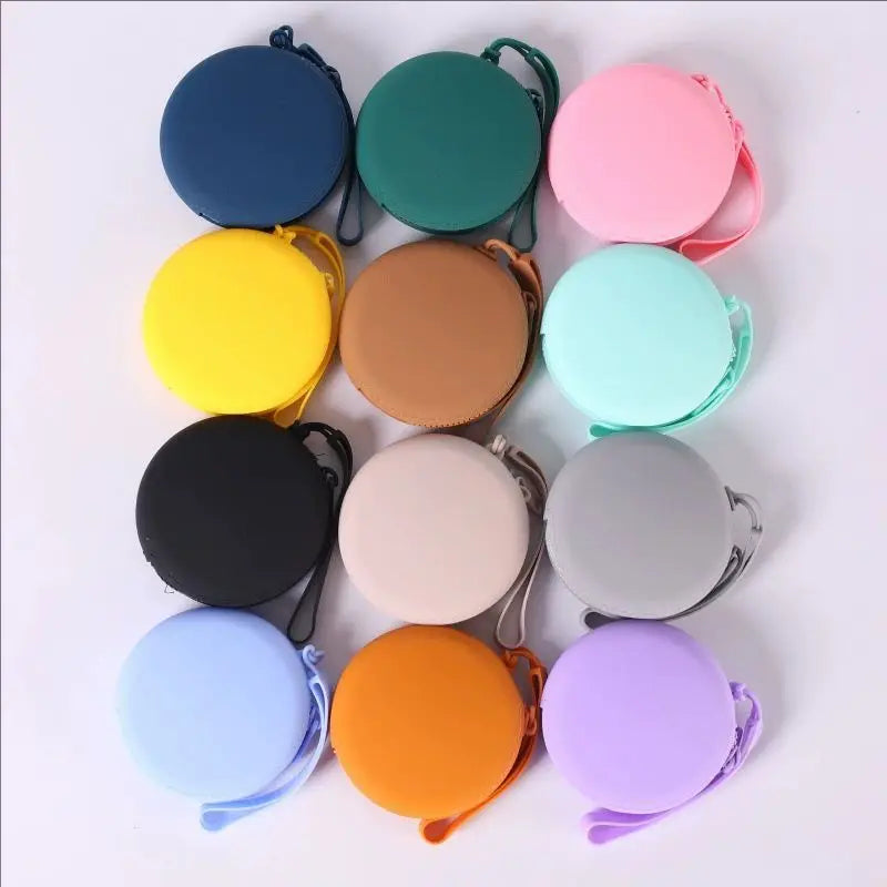 1Pc Silicone Pet Treat Pouch Portable Travel Training Bag Round Silicone Snack Bag for Dogs and Cats Pet Accessories Pi-Mart