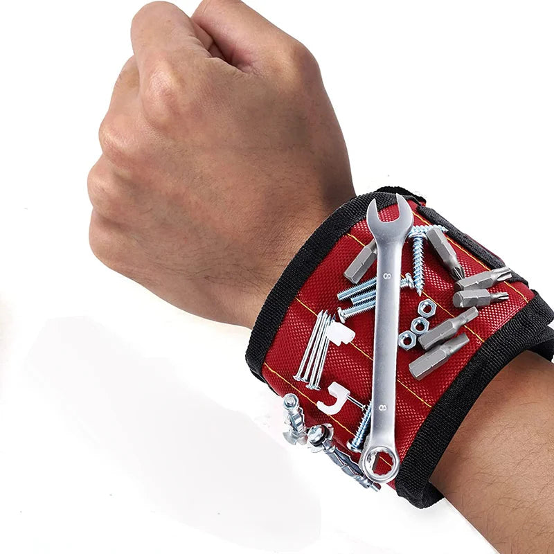 Magnetic Wristband for Holding Screws,Nails，Drilling Bits,Wrist Tool Holder Belts with Strong Magnets,Cool Gadgets for Men, wome Pi-Mart