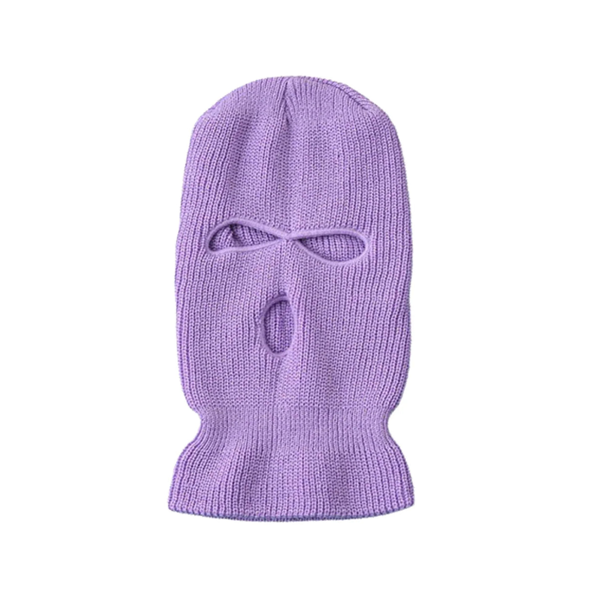 Winter Motorcycle Windproof Full Face Knit Hats Ski Mask Men Warm Wool Balaclava embroidery Winter hats Knitted 3 Holes Ski Mask Pi-Mart