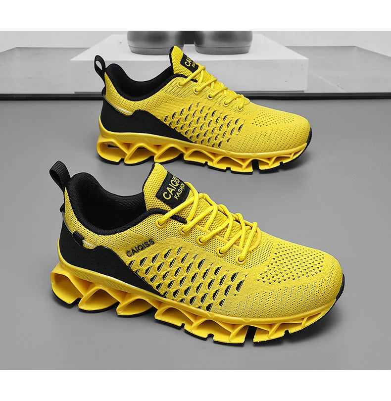 Casual Sneakers Mens Shock-absorb Running Shoes Lightweight Breathable Sports Shoes for Men 2026 New Trendy Gym Trainers for Man Pi-Mart