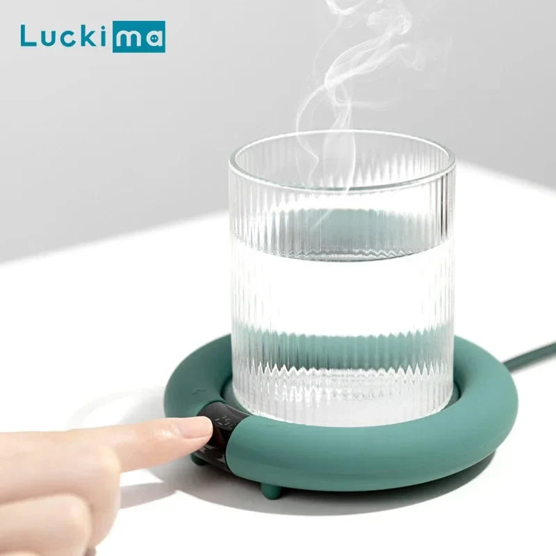 New Coffee Mug Warmer Electric Heating Coaster for Home Office 3 Temperatures Adjustable Tea Cup Warmer Christmas Birthday Gift LadyShow.Store