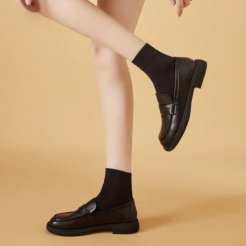 Women's Soft Sole Loafers - Comfortable Slip-On Flats, Suitable for Commuting and Casual Wear, Minimalist Design, Mother's Shoes LadyShow.Store