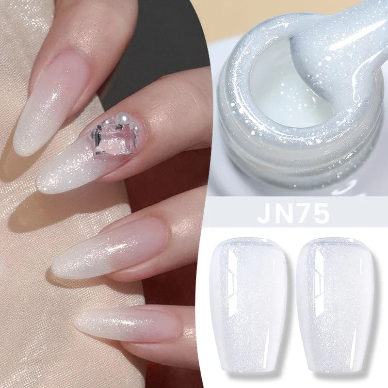 BORN PRETTY 10ml Jelly Nude Gel Nail Polish 50 Colors Semi Transparent Nail Art Nail Supplies Soak off UV LED Nails Gel Varnish Tri Light Beauty