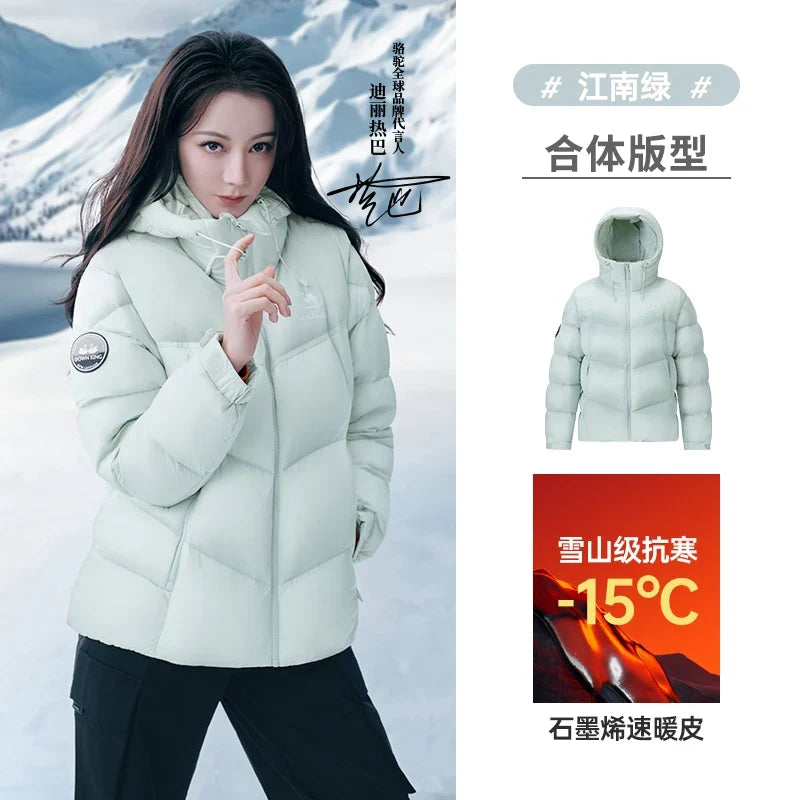 GOLDEN CAMEL Outdoor Down Jackets Unisex Women's Winter Coats High-loft Windproof Warm Duck Down Padding Puffer Jacket Camping LadyShow.Store