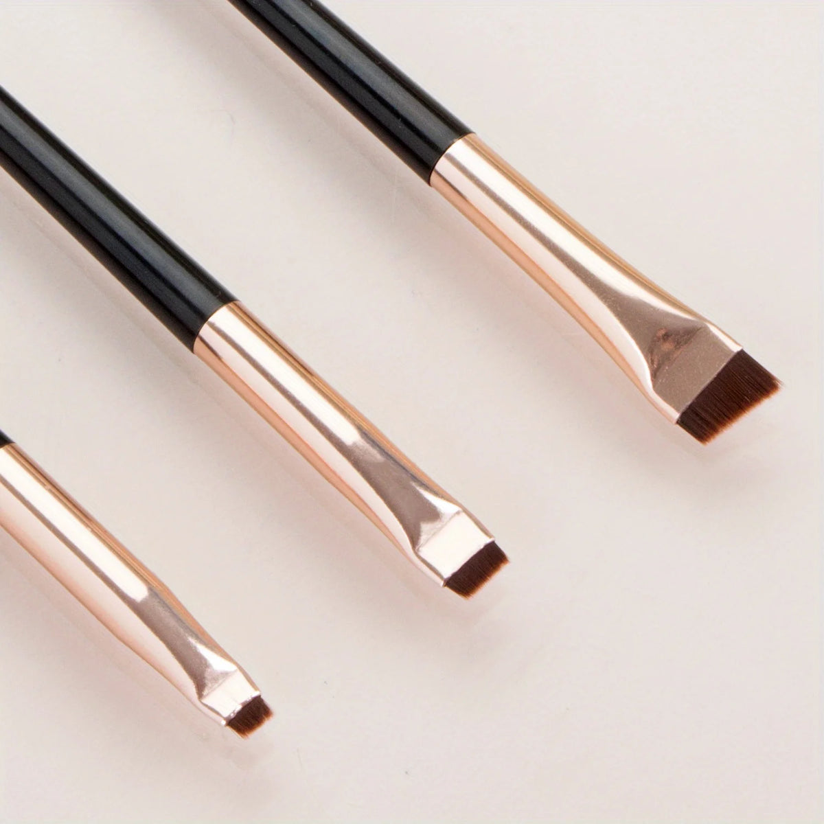 3pcs Professional Makeup Brush - Precision Eyebrow, Eyeliner, Powder Application - with Nylon Bristles - for Natural Definition Pi-Mart