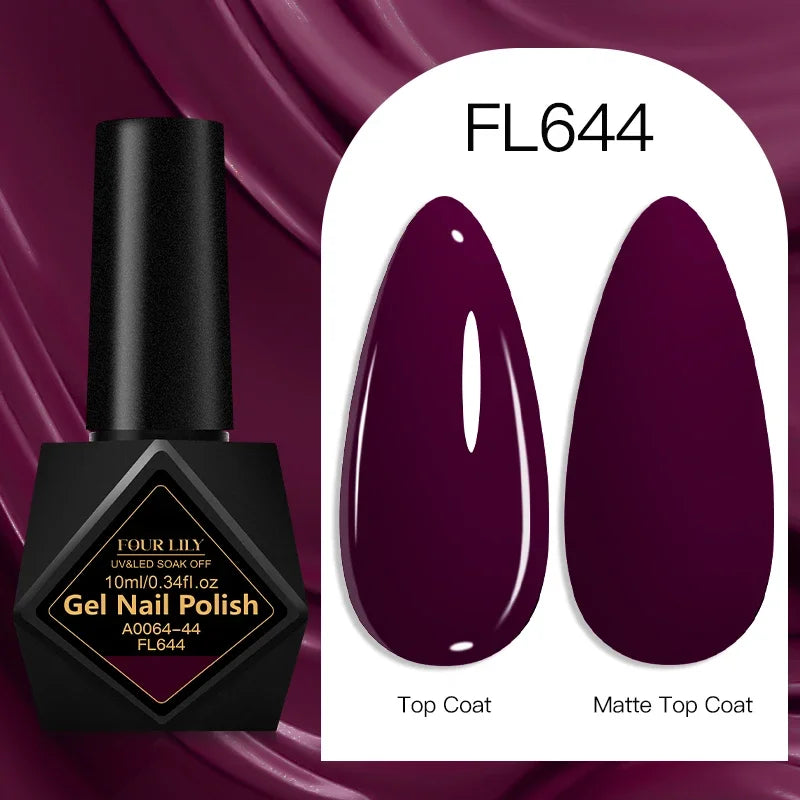 10ml Gel Nail Polish 162 Colors Nail Supplies Vernis Semi Permanent Nail Art Manicure Soak Off LED UV Gel Nail Varnishes Summer Tri Light Beauty