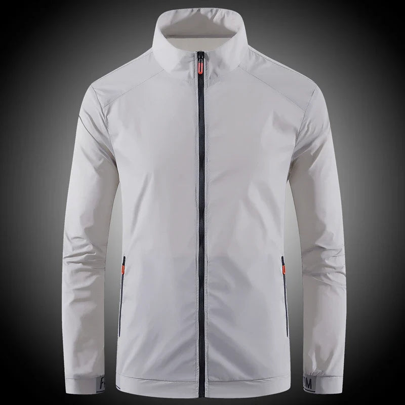 Men's sun protection clothes for summer ultra-thin breathable ice silk trendy fashion UV resistant air conditioning jacket jacke LadyShow.Store