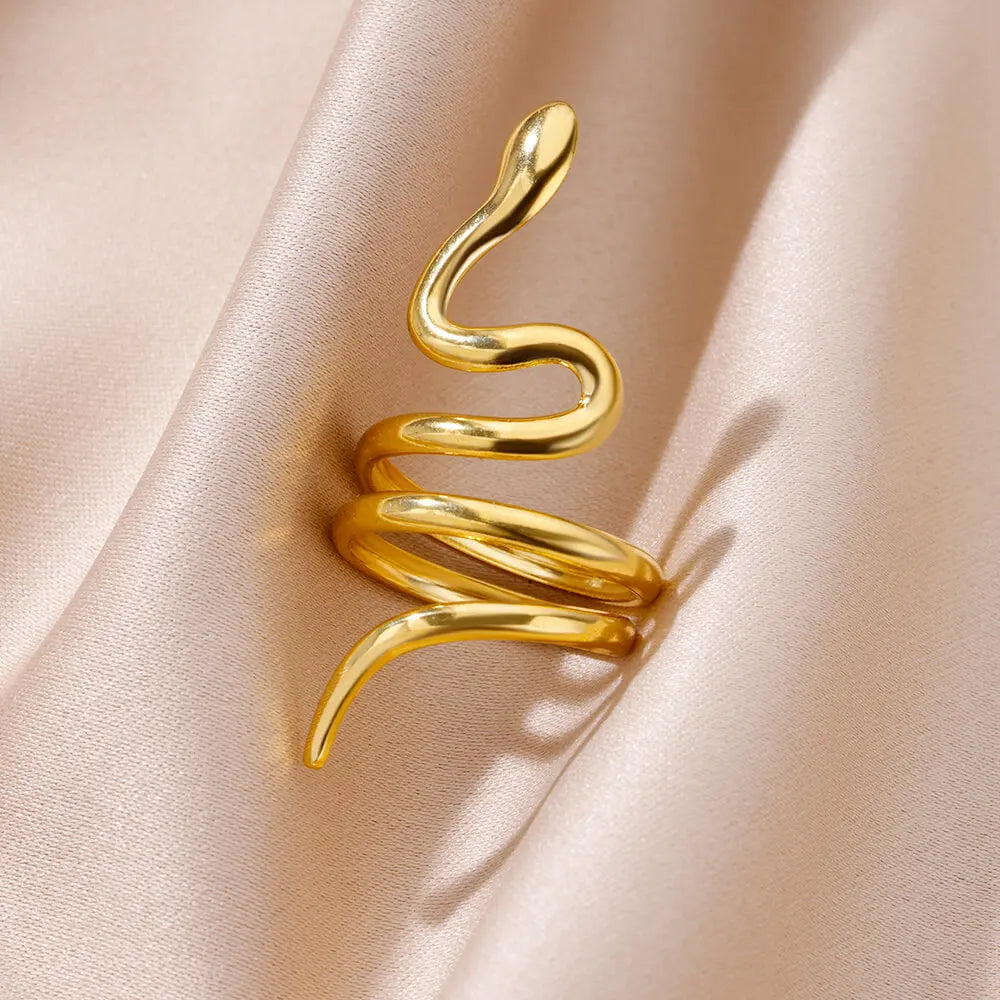 316L Stainless Steel Rings for Women Gold Color Never Fade Luxury Classic rings wedding couple rings Jewelry Free Shipping Pi-Mart