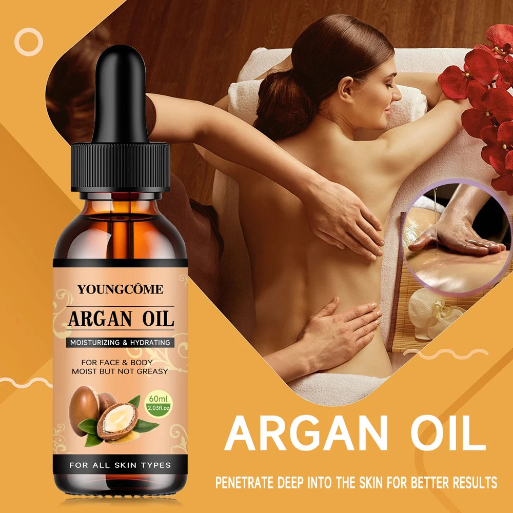 Moroccan Argan Oil Hair Serum Lightweight Hair Oil Mist For Split Ends, Frizzy Hair And Flyaways, Hair Oil Repair- Gloss Shine Pi-Mart