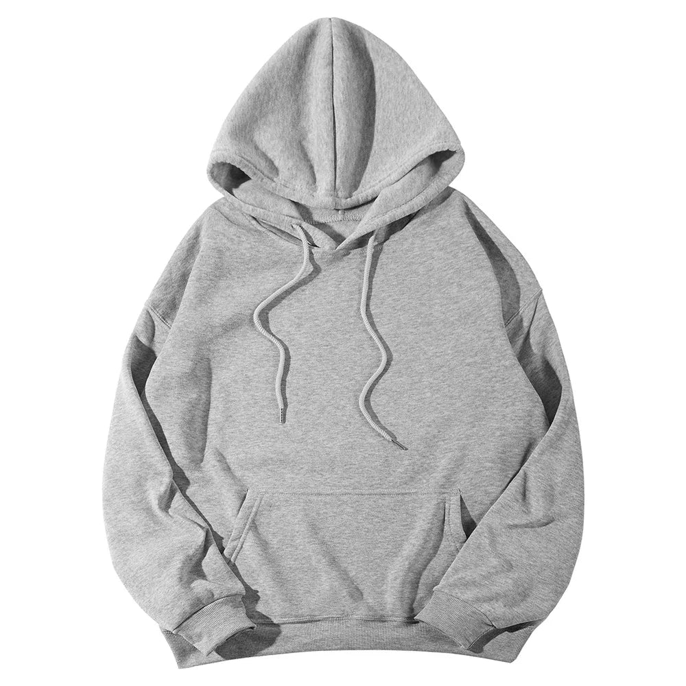 Women's Hoodies Pullover Spring Autumn Casual Hoodie 2026 Sweatshirts Solid Color Hoodies Oversize Black Sweatshirt Women Top LadyShow.Store