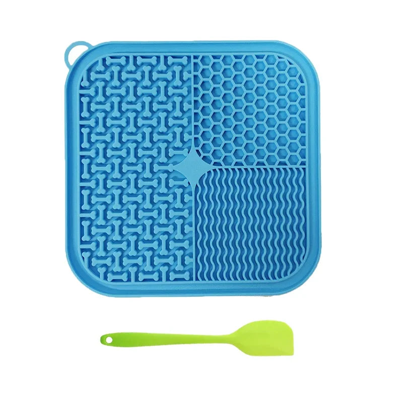 Licking Mat Slow Feeder for Dogs and Cats, Premium Lick Pad with Suction Cups for Dog Anxiety Relief, Slow Feeder Dog Bowls Pi-Mart