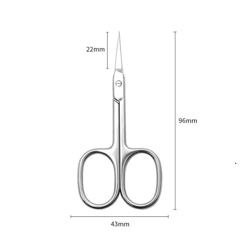 Multifunctional Pointed Beauty Scissors, Fine Trimming Stainless Steel Scissors, Precision Stainless Steel Beauty Scissors Tri Light Beauty