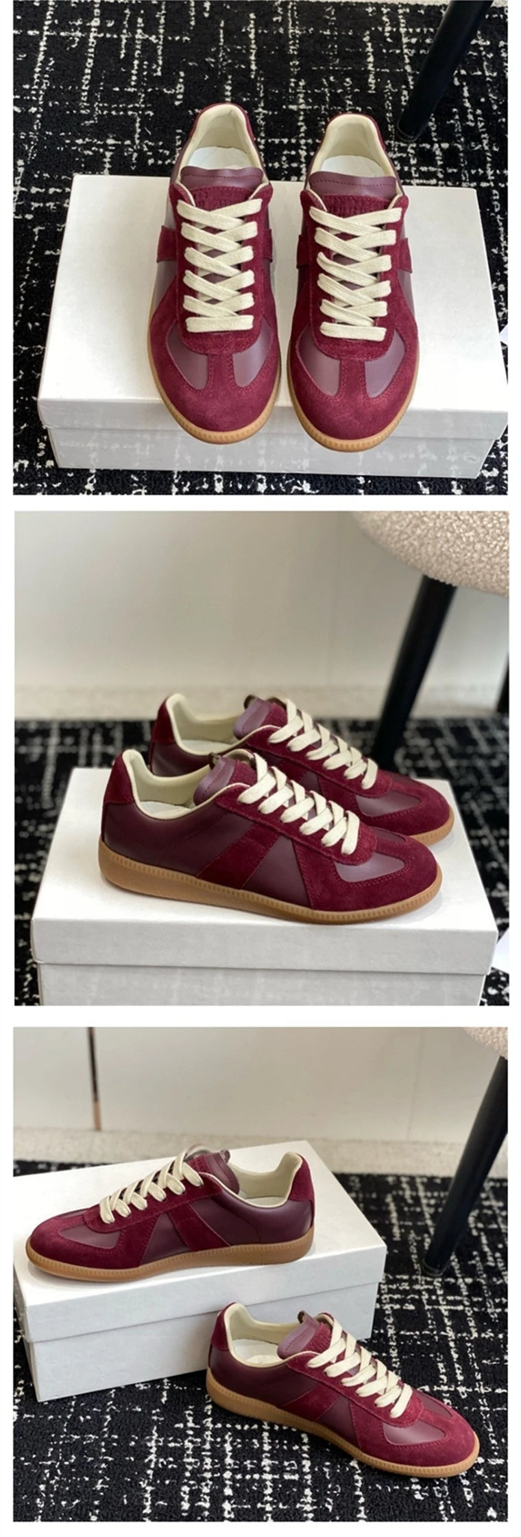 AIYUQI Women's Sneakers 2026 New Genuine Leather Ladies Moral Training Shoes Casual Spring Flat Shoes Women Pi-Mart