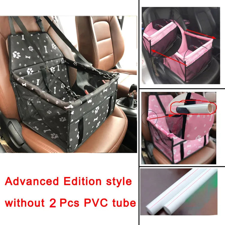 2025 High Quality Breathable Pets Carrier Car Seat Basket Safe Travel Carrier House Kennel Puppy Handbag Outdoor Pet Supplies Pi-Mart