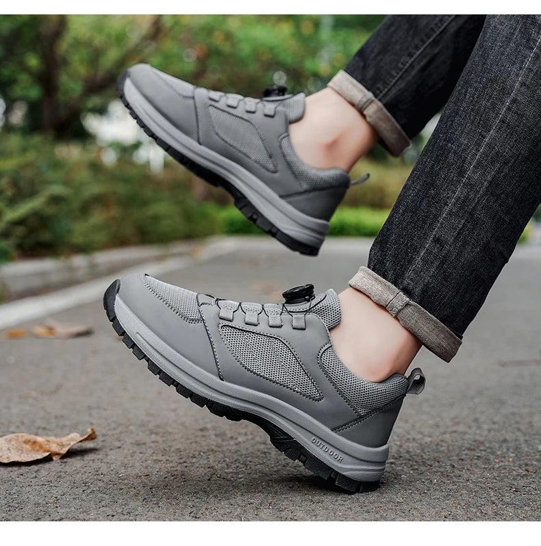Men'S Spring And Autumn Sports Shoes Rotating Buckle Comfortable And Non Slip Hiking Sports Shoes Plus Size Men'S Shoes 39-48 Pi-Mart
