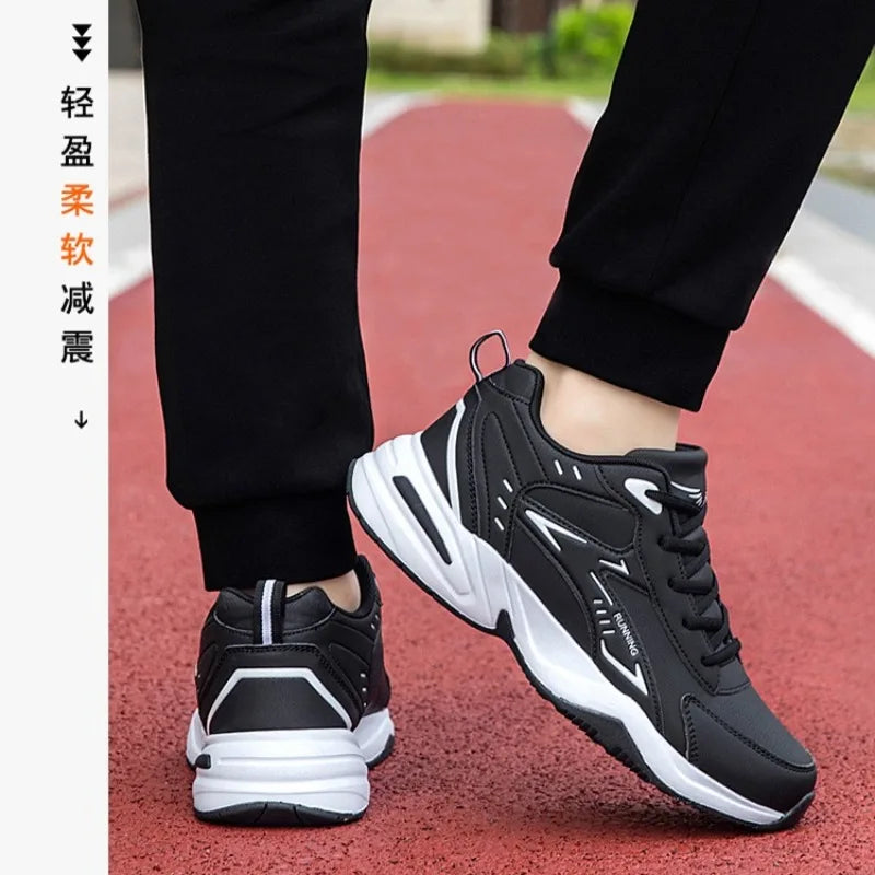 Autumn New Men Microfber Running Shoes Luxury Brand Men Shoes School Student Air-cushion Sneakers Fashion Man Casual Shoes 35-48 Pi-Mart