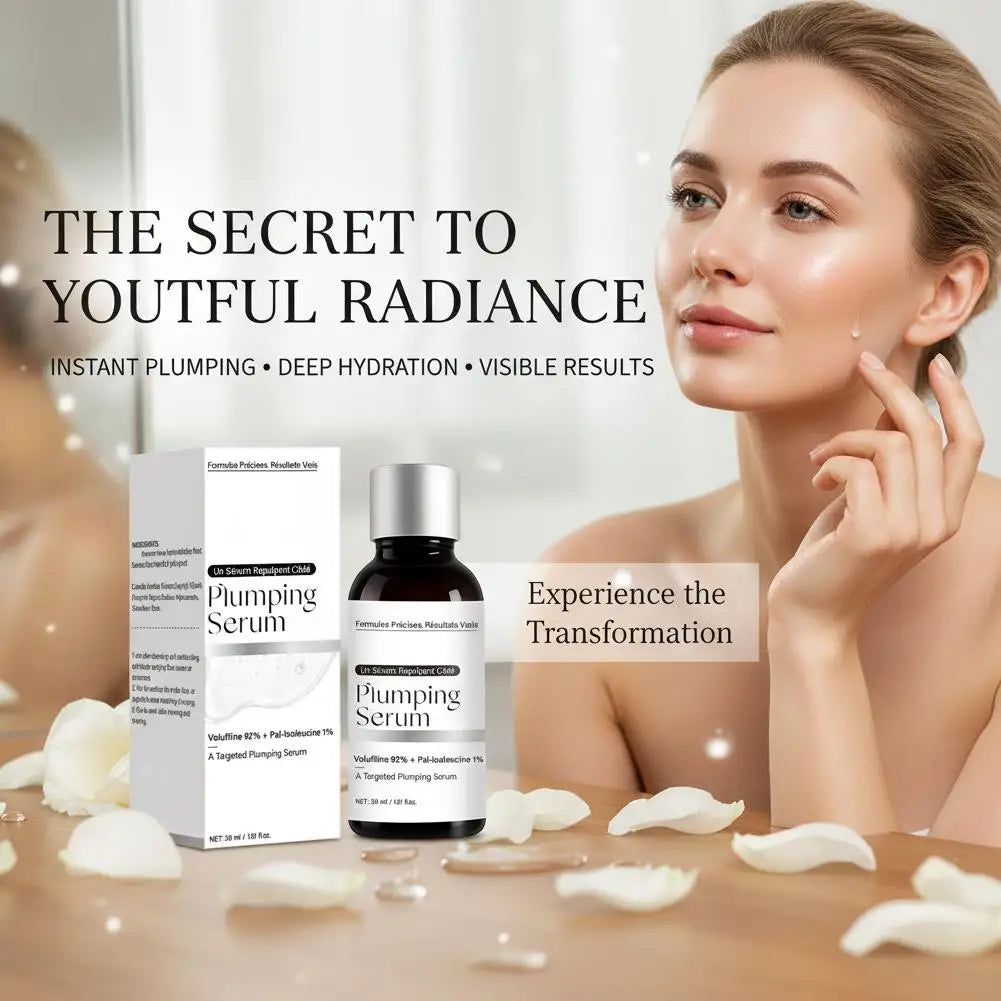 Volufiline 92% + Pal-Isoleucine 1% Plumping Serum with Niacinamide Plumping Anhydrous Skin Radiance Boosting Facial Serum 30ml Pi-Mart