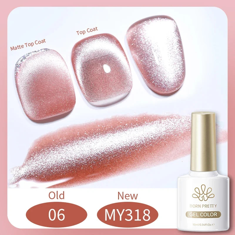 BORN PRETTY 117 Colors Cat Magnetic Gel Nail Polish 10ml Full Coverage Varnish Semi Permanent Super Gorgeous Nails Manicure Tri Light Beauty