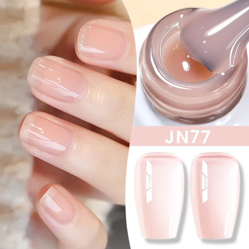 BORN PRETTY 83 Colors 10ml Jelly Nude Gel Nail Polish Autumn Amber Semi Transparent Manicure Soak off UV LED Nails Gel Varnish Tri Light Beauty