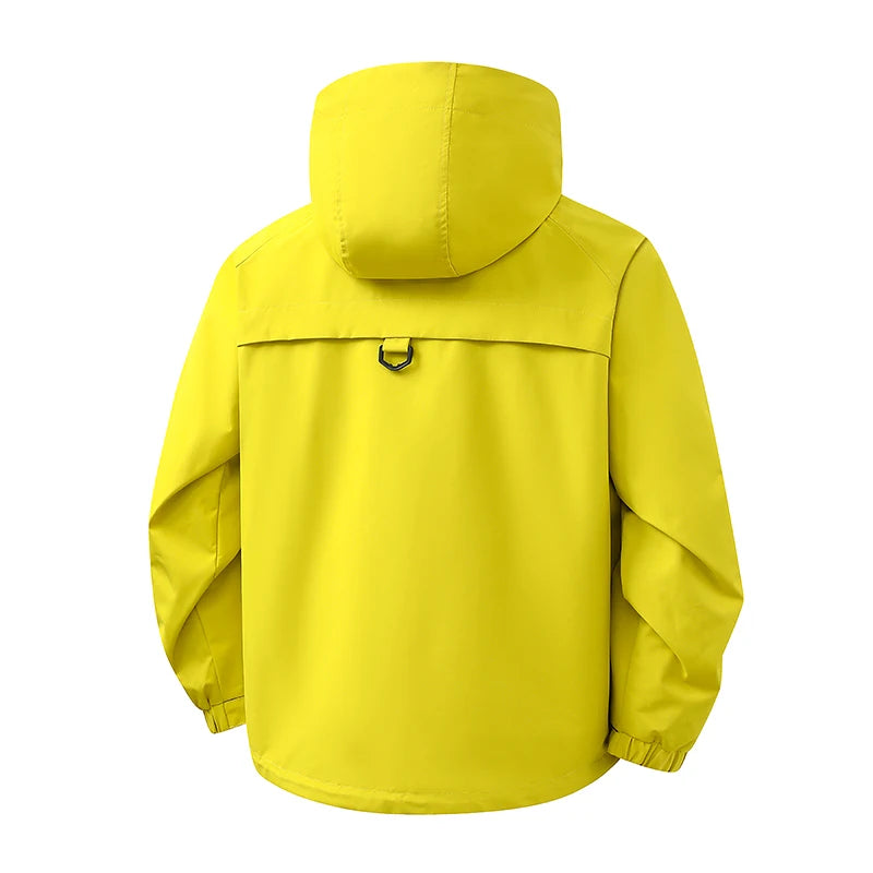 New Autumn and Winter Three in One Outdoor Jacket for Couples Warm Hooded Waterproof Two-piece Set Windbreaker Hiking Jacket Pi-Mart