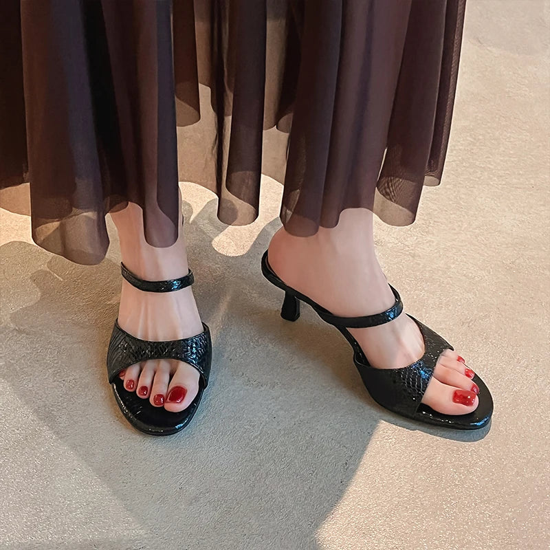 JOZHAMTA Size 34-43 Women Real Leather Casual Flats Slippers Comfort Slides Sandals Soft  Fashion 2025 Daily Home Outdoor Pi-Mart
