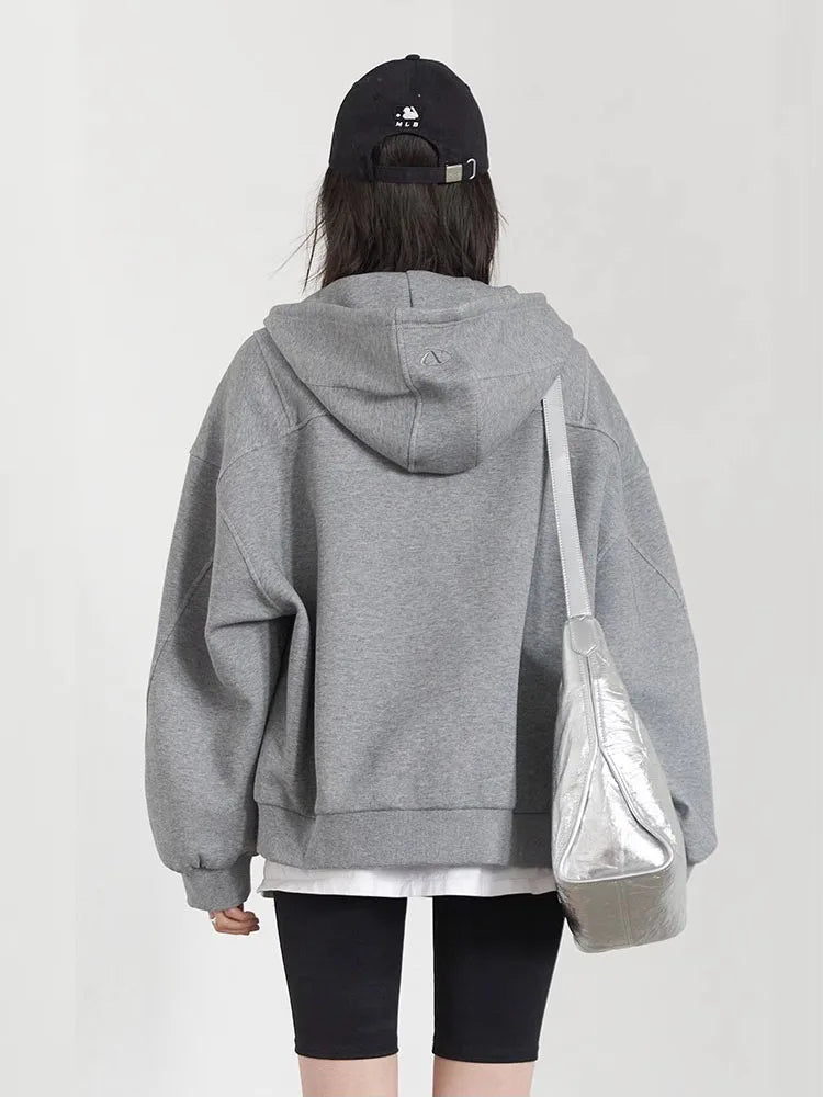 CHIC VEN Women Sweatshirts Loose New Drawstring Hooded Female Jacket BF Style Woman Sports Coat Spring Autumn 2025 LadyShow.Store