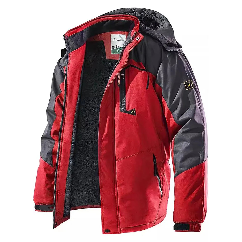 Men's Winter Parkas Outdoor Jacket Thicken Fleece Warm Waterproof Windbreaker Ski Jackets Climb Men Thick Coat Hot Sale Pi-Mart
