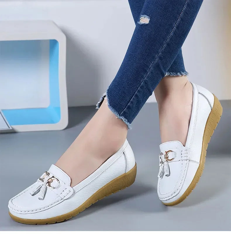 Women Shoes Slip On Loafers For Ballet Flats Women Moccasins Casual Sneakers Zapatos Mujer Flat Shoes For Women Casual Shoes Pi-Mart