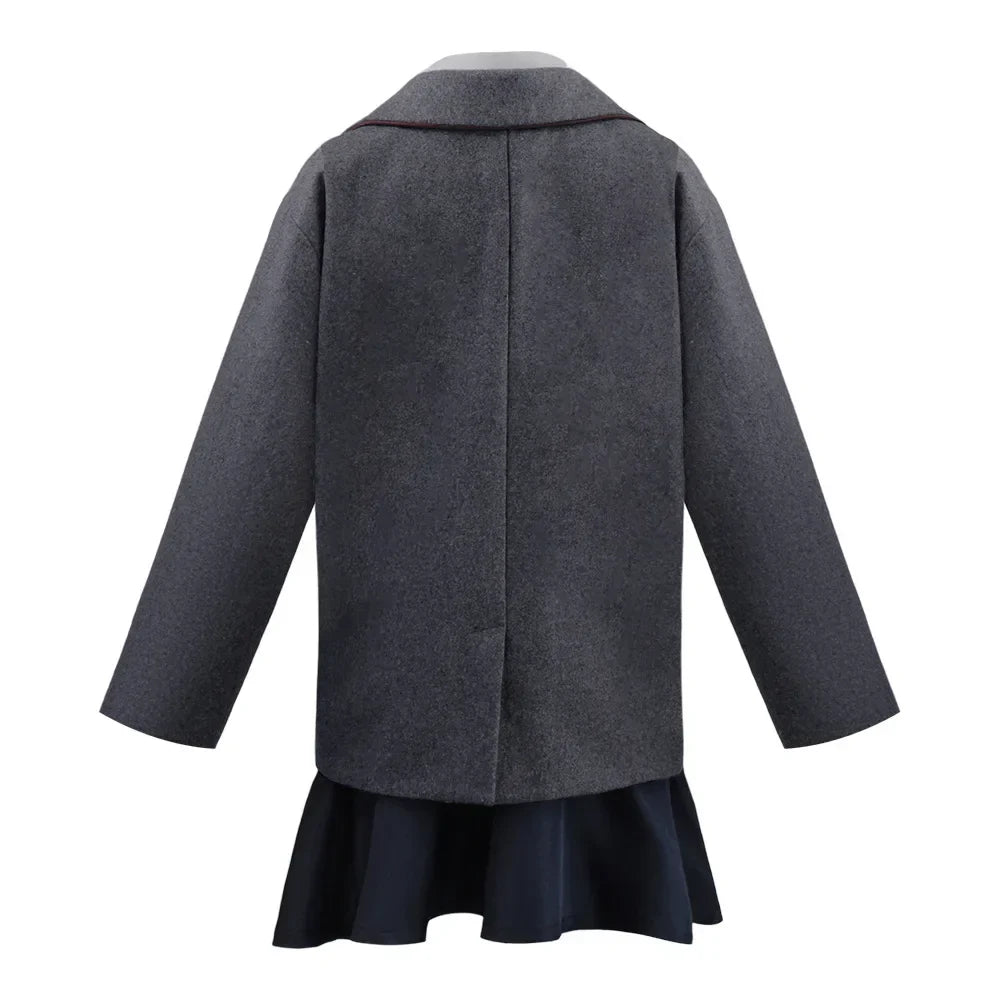 Movie Matilda Cosplay Costume School Uniform Coat Skirt Tie Roald Dahls Matilda the Musical Costume Suit Kids For Girls Women LadyShow.Store
