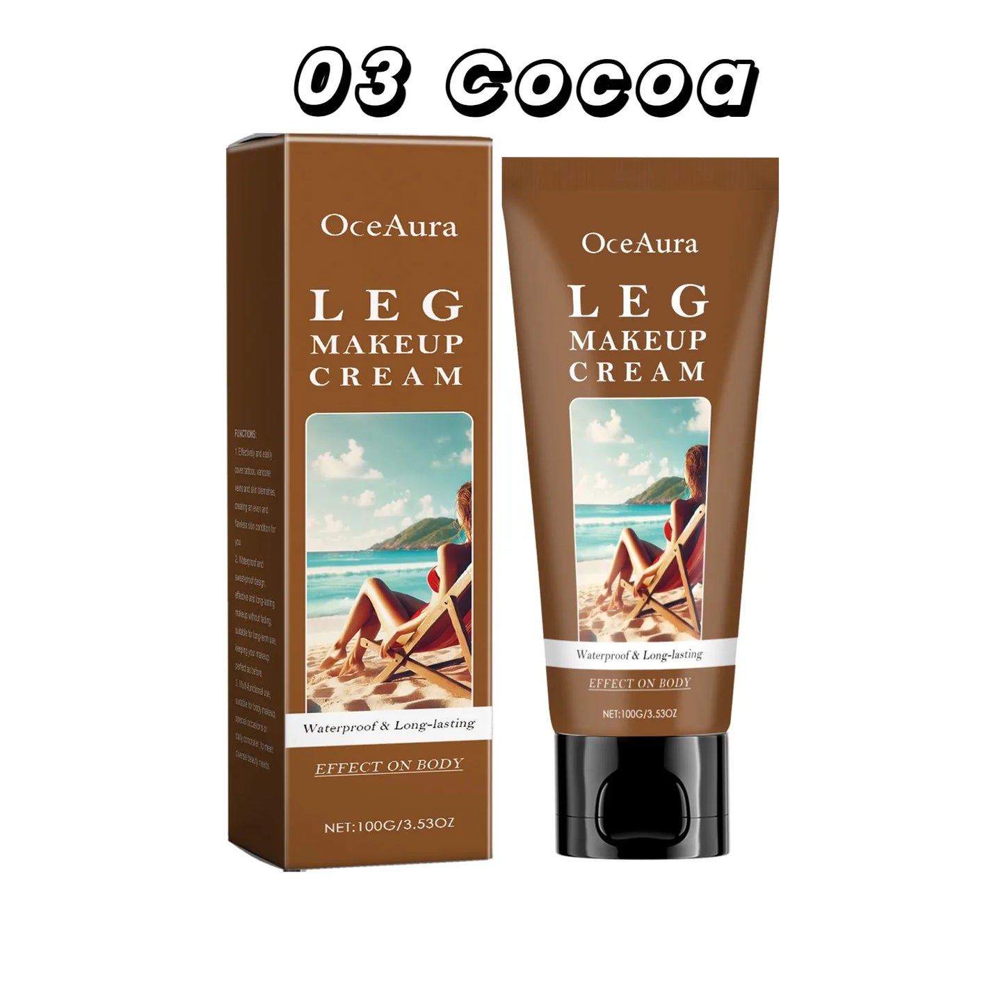 Instant Body Bronzer Foundation Makeup Cream Sun-Kissed Glow Bronzing Tint with Hyaluronic Acid Blurring Body Luminizer 100ml LadyShow.Store
