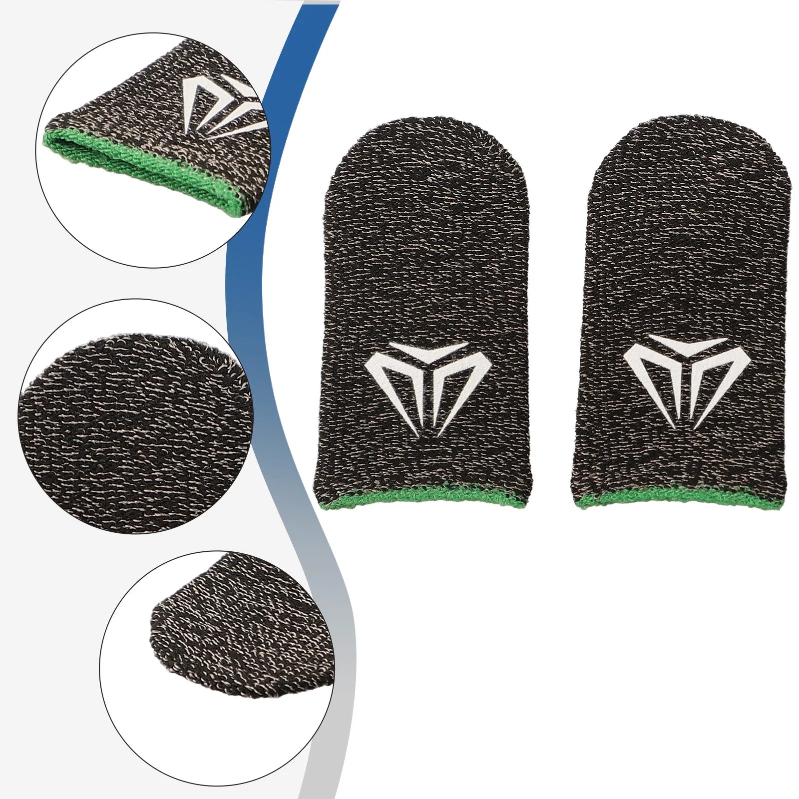 Hot Sales Game Fingertip Gloves Sweatproof Anti-slip Gamer Thimbles Touch Screen Finger Sleeve Breathable Fingertip Parts Pi-Mart
