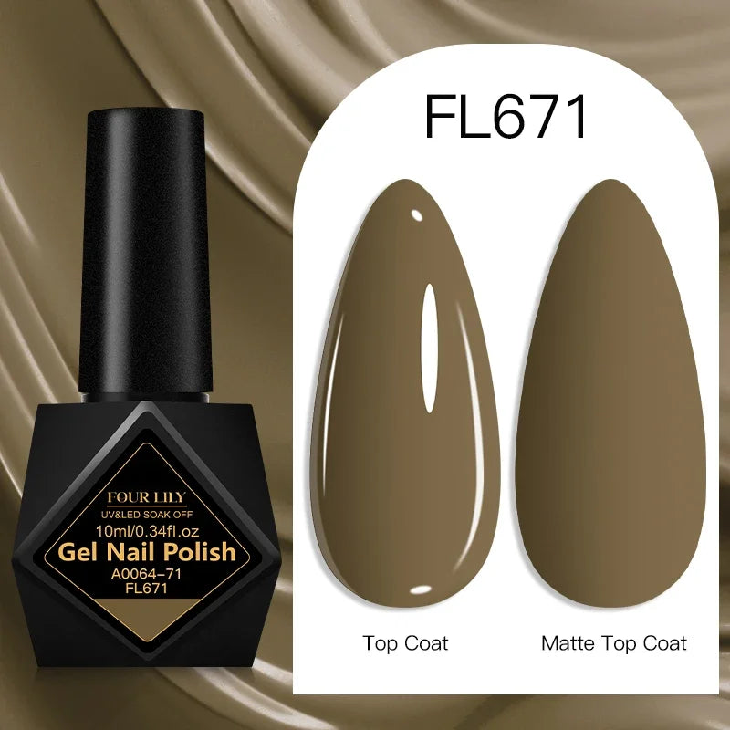 10ml Gel Nail Polish 162 Colors Nail Supplies Vernis Semi Permanent Nail Art Manicure Soak Off LED UV Gel Nail Varnishes Summer Tri Light Beauty