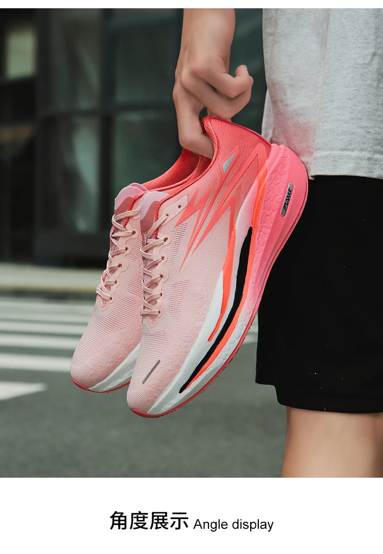 2026 Marathon Sneakers Athletic Men Shoes Carbon Board Comfortable High Quality Sports Nonskid Running Shoes Women Air Cushion Pi-Mart