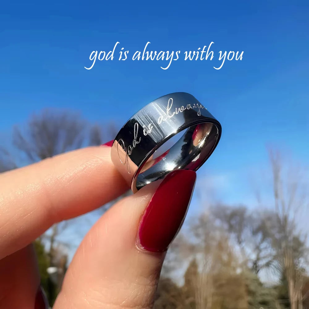 8mm Stainless Steel Men Rings Wholesale Black Groove Matte Wedding Engagement Party Gift Anniversary Rings For Women Jewelry Pi-Mart