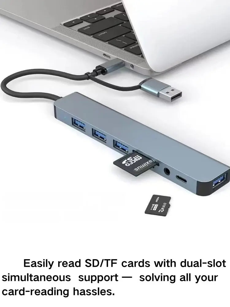 3-in-1 USB-C Hub:type-c 3in 1 PD100W+HDMI(4K/30Hz)+USB3.0 Pi-Mart