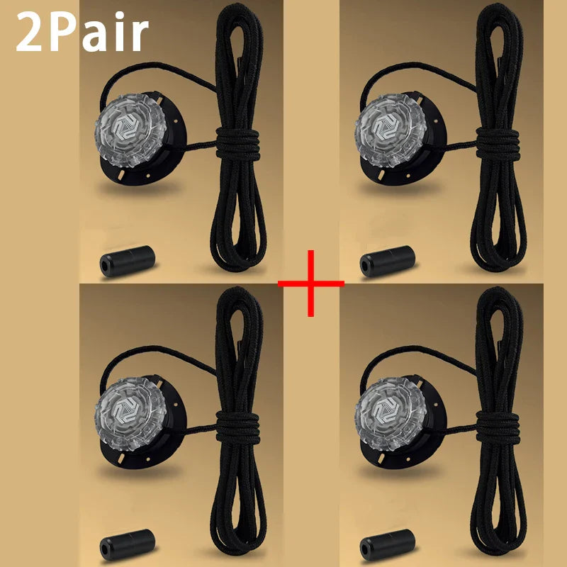 Fashion Swivel Buckle Laces Automatic Shoelace Without ties Kids Adult Sneakers No Tie Shoe laces Shoe accessories 1Pair/2Pair LadyShow.Store