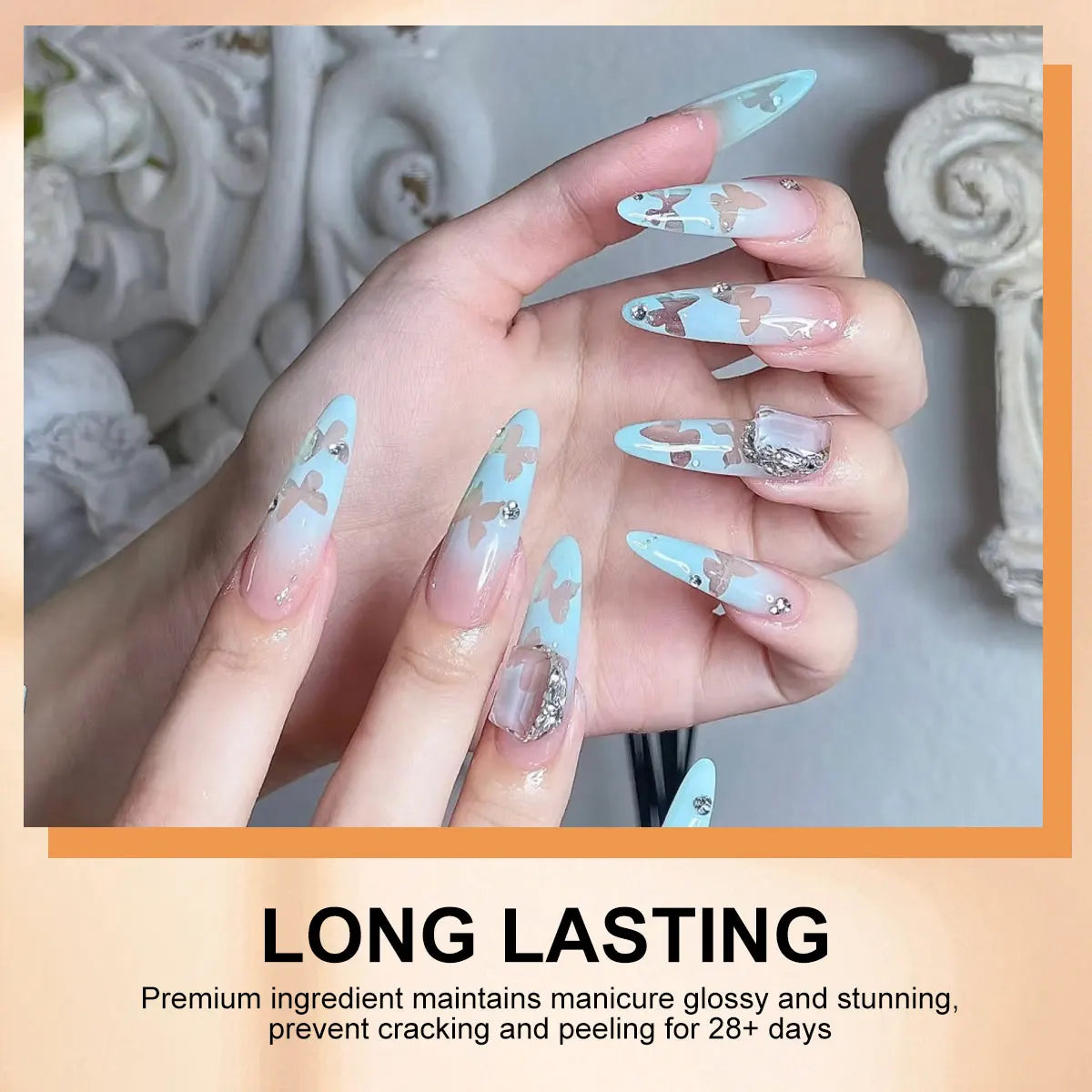 LIMEGIRL 7in1 Nail Gradient Painting Gel Long-lasting Nail Gel Polish Hybrid Color Nail Art Design High Texture Gradient Gel Tri Light Beauty