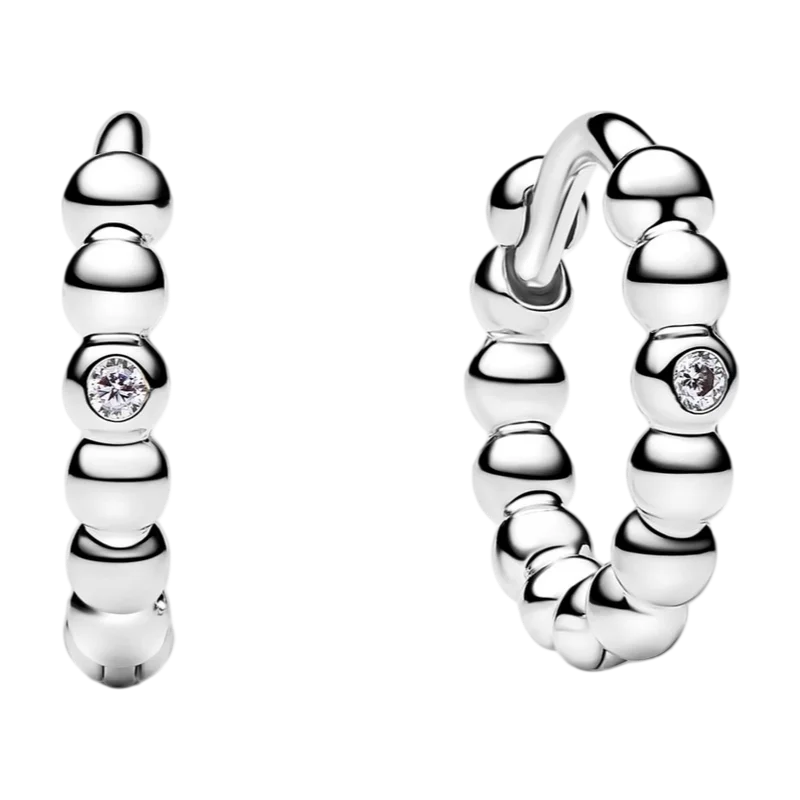 2026 Latest 925 Silver Exquisite Rose Gold Charm Earrings Personalized Pendant Beads, Fashionable Birthday Gift Gifts Pi-Mart