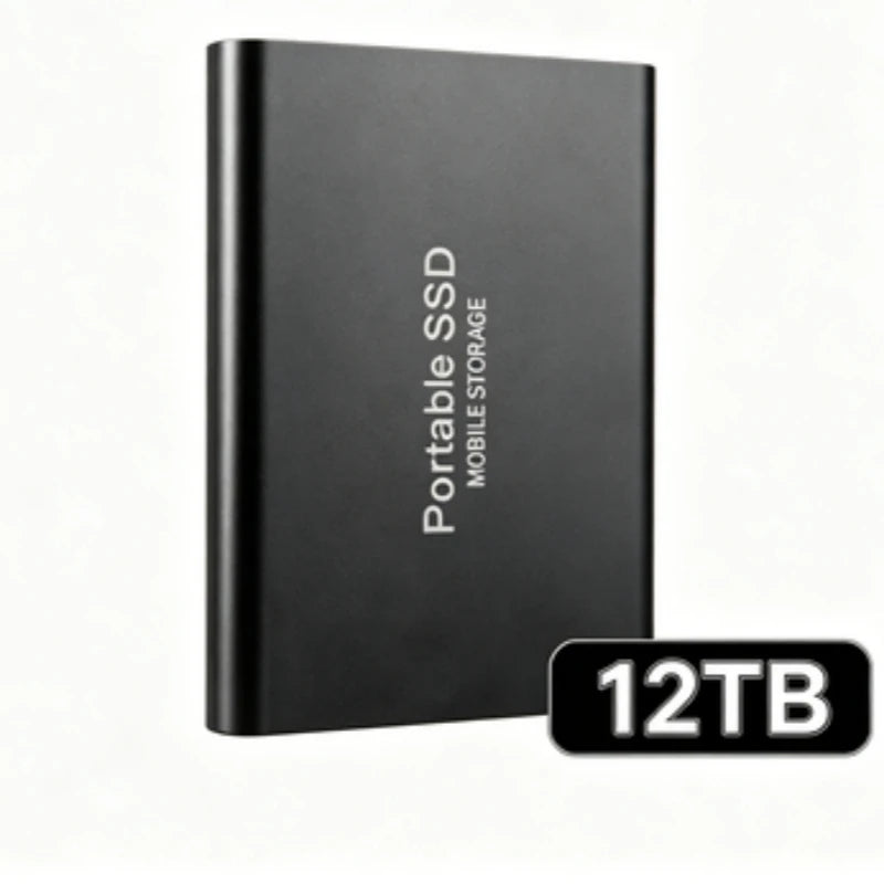 Portable External SSD, 1TB-16TB Large Capacity USB3.1 High Speed Solid State Drive, Lightweight Storage for Laptop, Desktop, Mac Pi-Mart